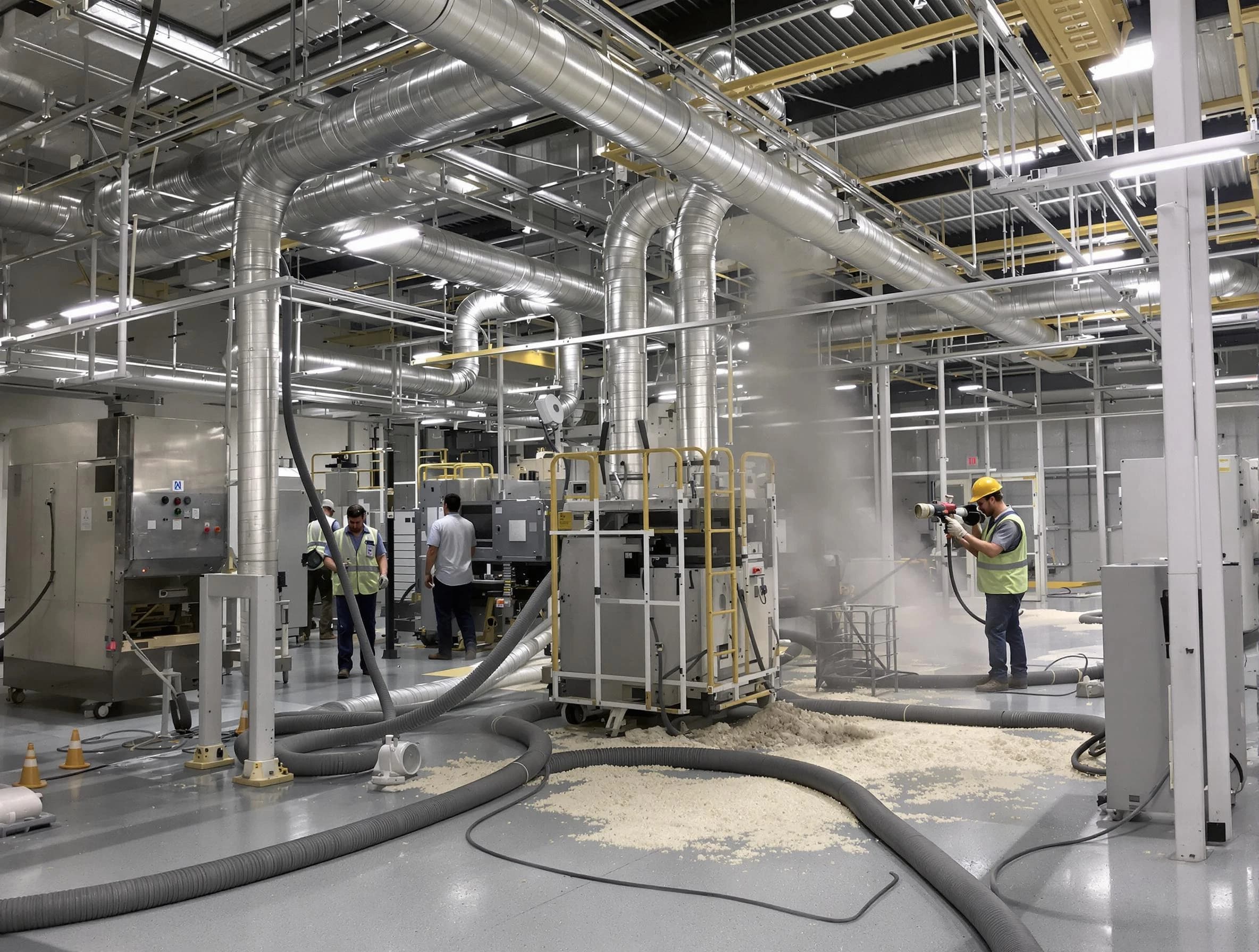 Heavy-duty industrial duct cleaning by Clay Air Duct Cleaning in Clay