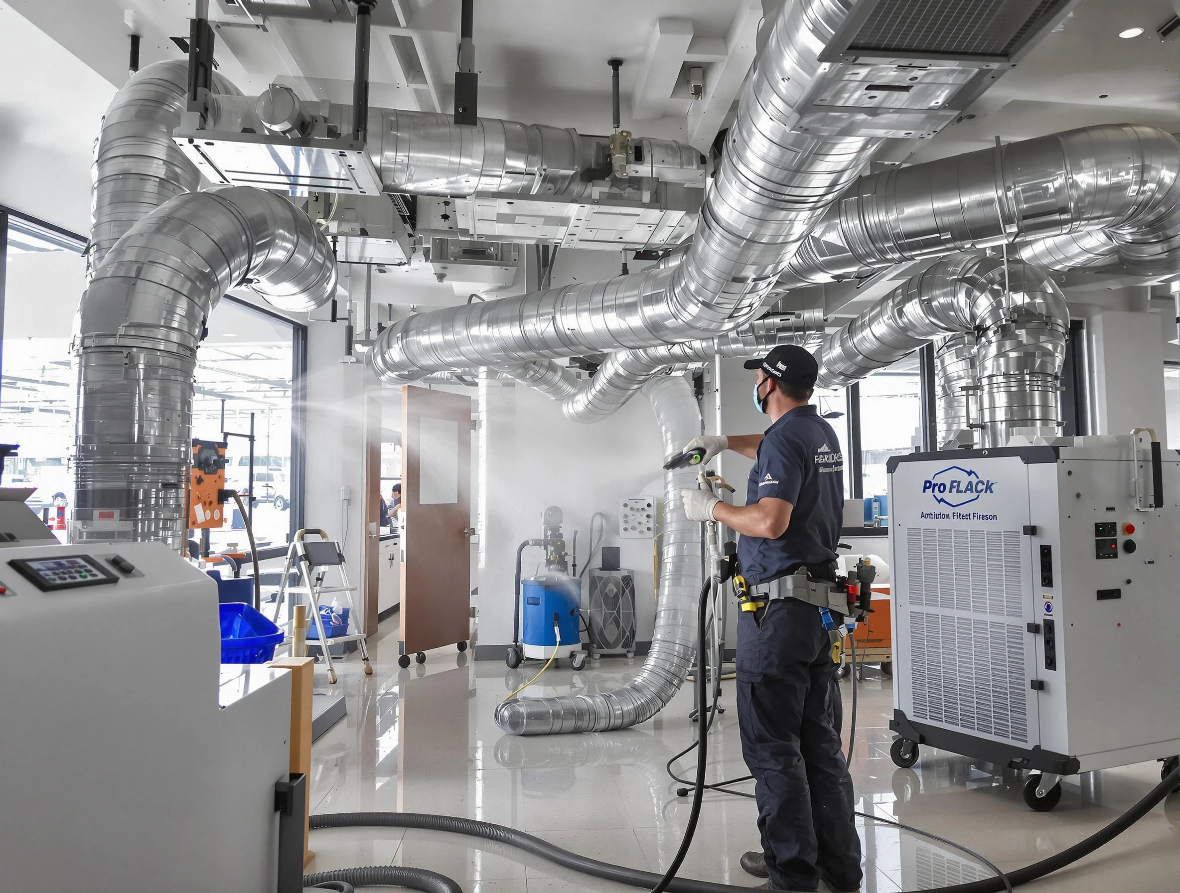 Negative Pressure Air Duct Cleaning in Clay