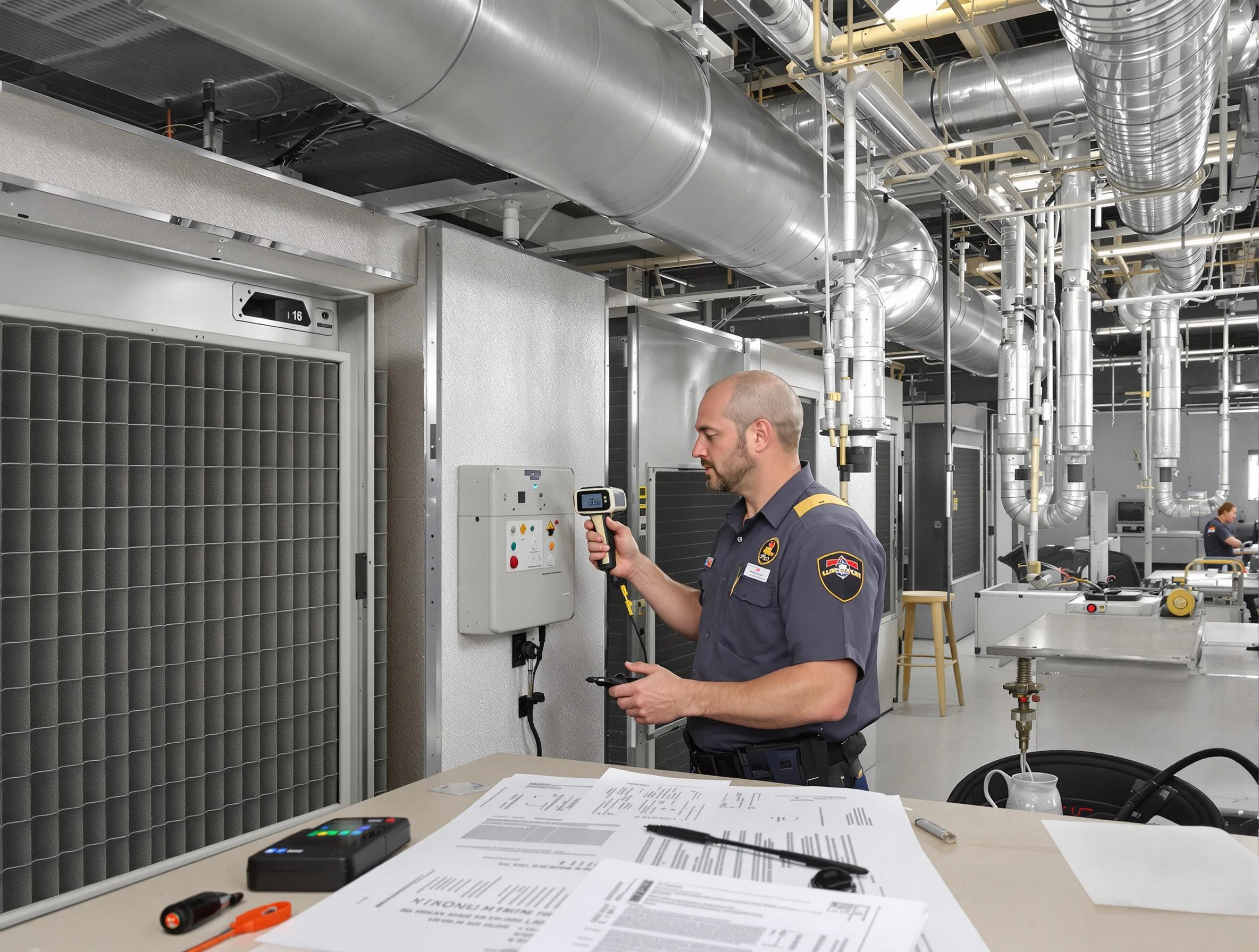 Professional filter system inspection by Clay Air Duct Cleaning in Clay